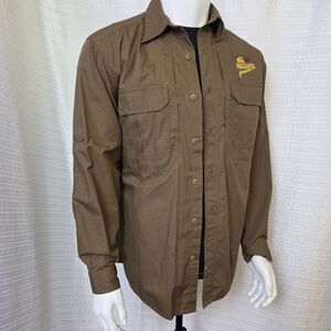 5.11 Tactical Shirt Taclite Pro Men's M Button Outdoor Vented Tundra 72175